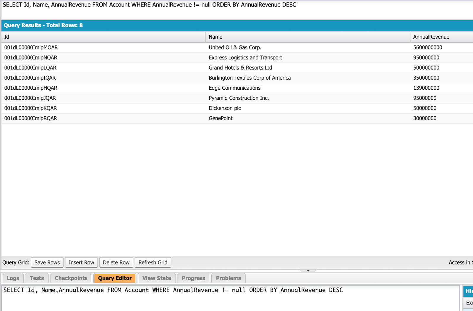 SOQL second highest
